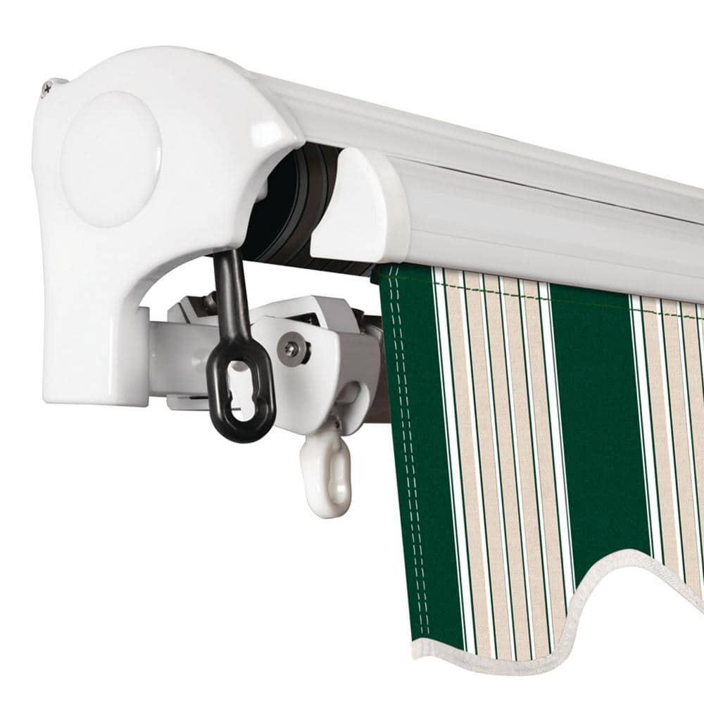 Advaning 10.5'' Fabric, Metal Cover Retractable Patio Awning