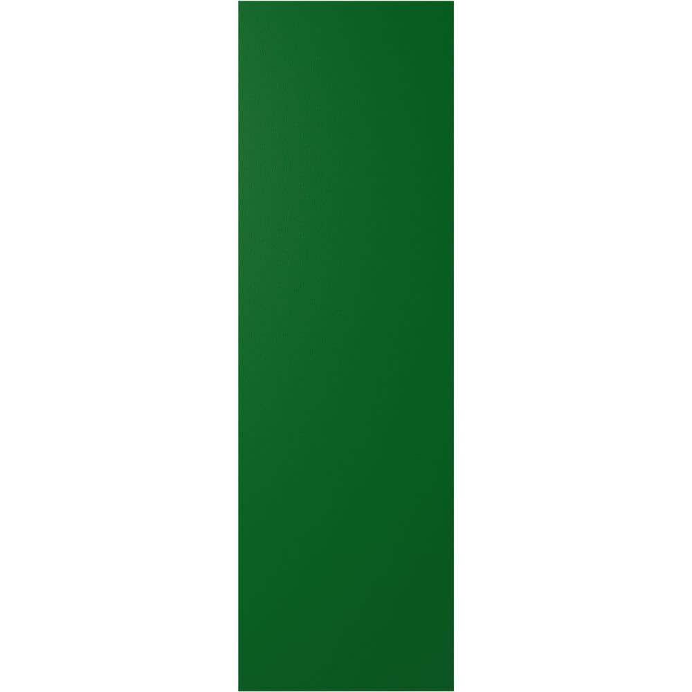 Ekena Millwork 12"W x 50"H True Fit PVC Horizontal Slat Modern Style Fixed Mount Shutters, Viridian Green (Per Pair - Hardware Not Included)