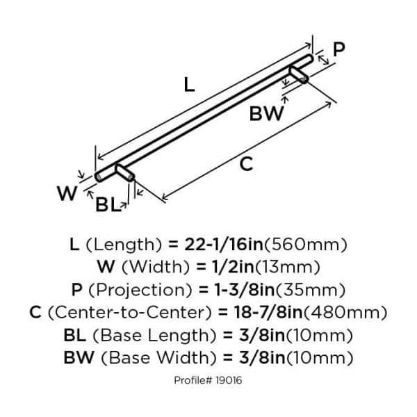 Bar Pulls Center to Center Bar Pull