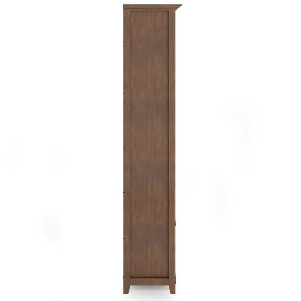 Simpli Home Amherst 30"W Solid Wood 5 Shelf Bookcase with Adjustable Shelves & Reviews | Wayfair