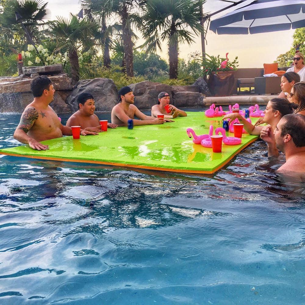 Rubber Dockie 9x5-Ft Floating Water Mat Pad