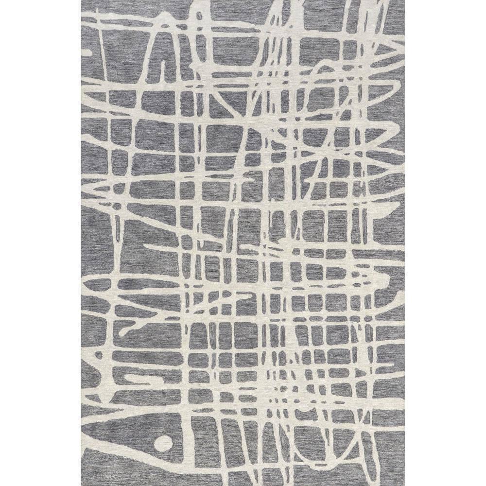 Nuloom Carlene Contemporary Scribble Wool Indoor Area Rug, 4' x 6', Gray