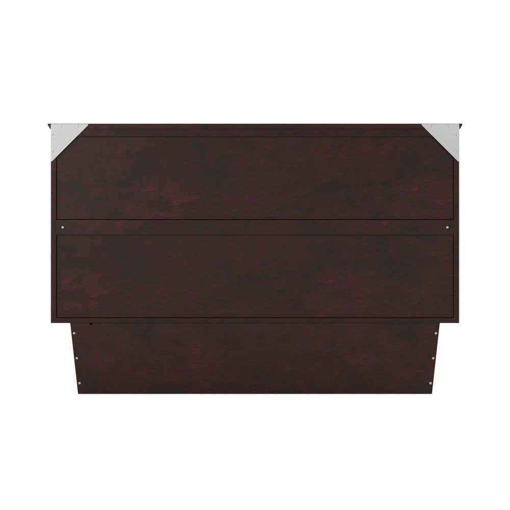 Queen Monroe Murphy Bed Chest with Memory Foam Mattress - AFI