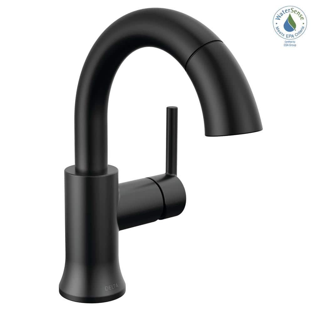 Trinsic Single Hole Pull Out Sprayer Bathroom Faucet, Single Handle Bathroom Sink Faucet