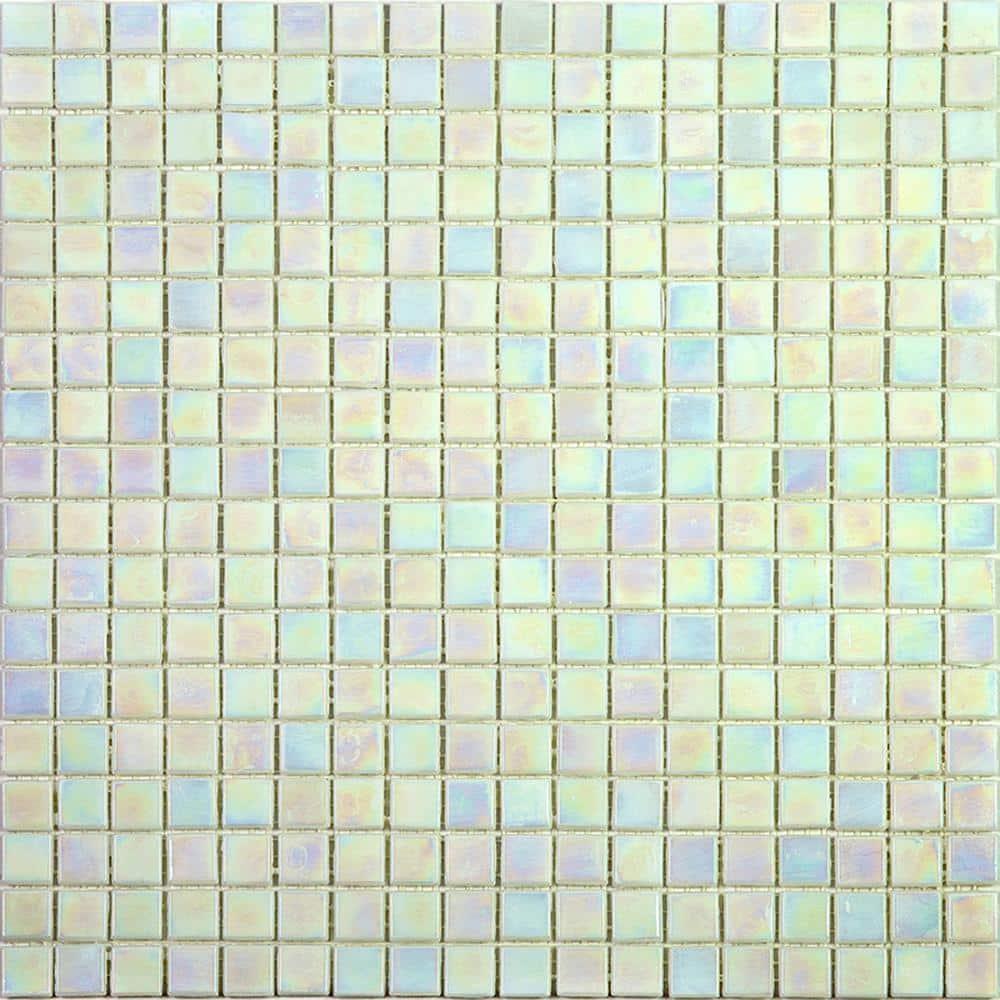 Skosh 0.6" x 0.6" Glass Grid Mosaic Wall & Floor Tile