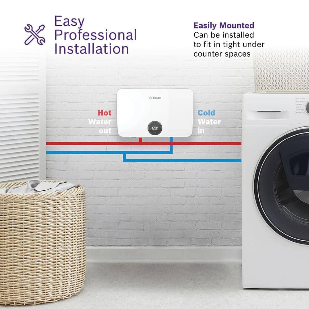 Bosch White Electric Tankless Water Heater, 27 kW