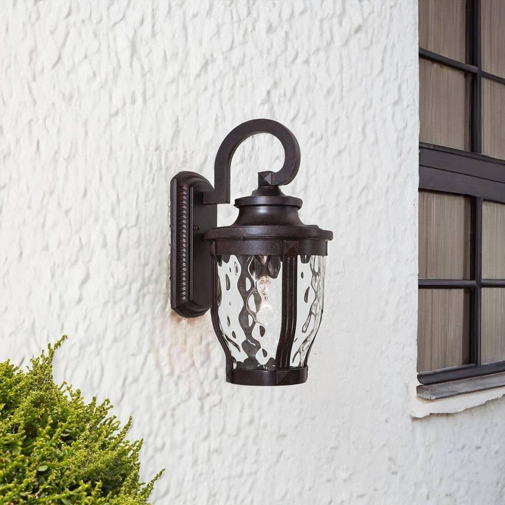 Minka Lavery Merrimack 16 1/4" High Black LED Outdoor Wall Light