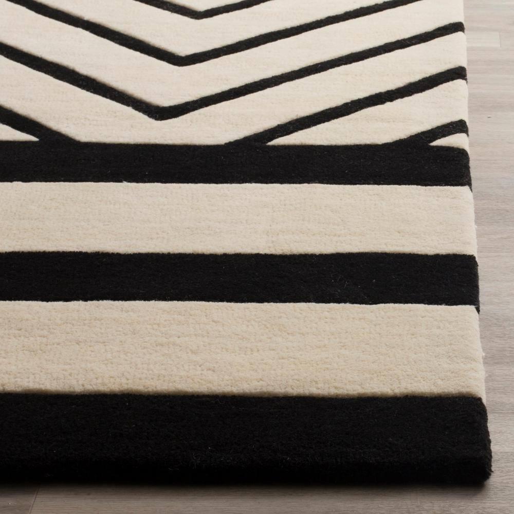 Fifth Avenue FTV122 Hand Tufted Area Rug - Ivory/Black - 8'x10' - Safavieh.