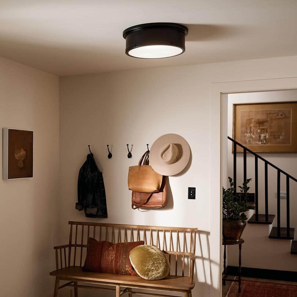 Kichler Lighting Serca 3 - Light Flush Mount in  Black