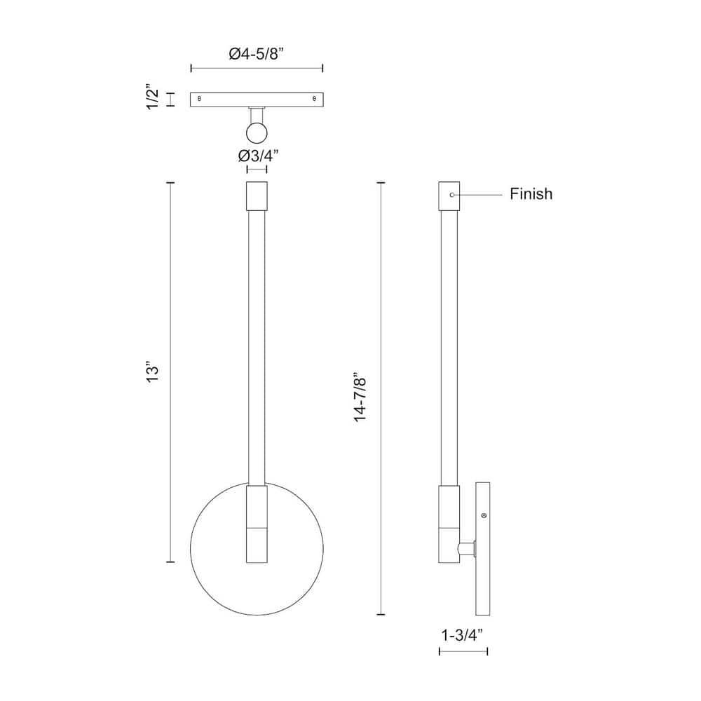 Kuzco Lighting Motif Dimmable LED Bath Sconce