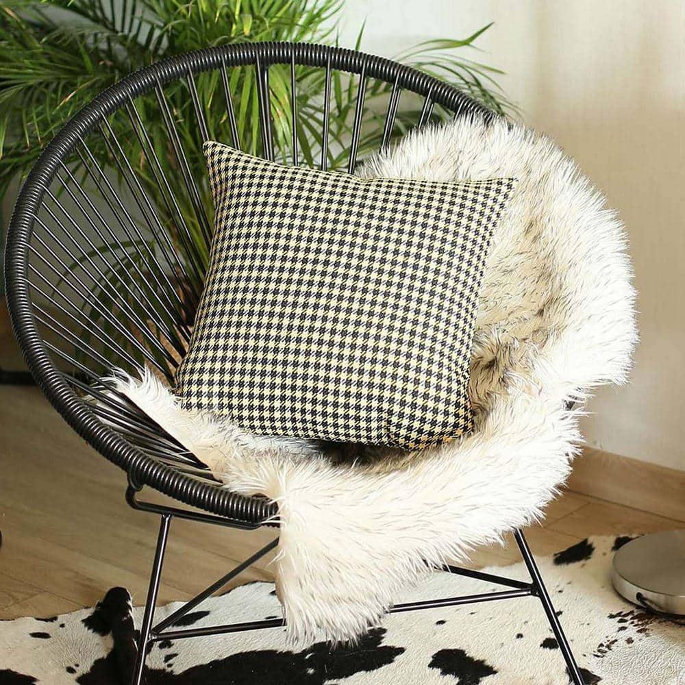 Mike&Co. New York Boho-Chic Houndstooth Reversible Pillow Cover