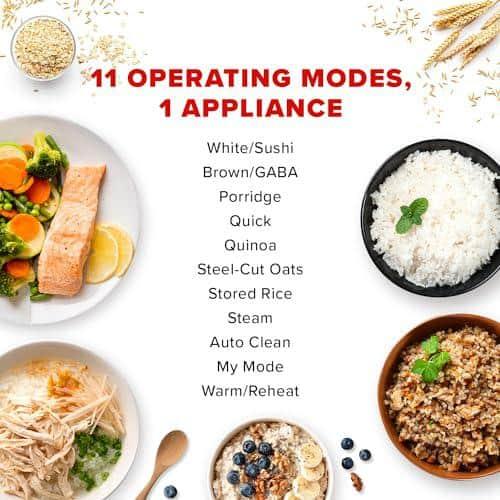 CUCKOO 6-Cup Uncooked / 12-Cup Cooked Micom Rice Cooker & Warmer w Non Stick Inner Pot, 11 Menu Modes inclu My Mode and Auto Clean CR-0641F