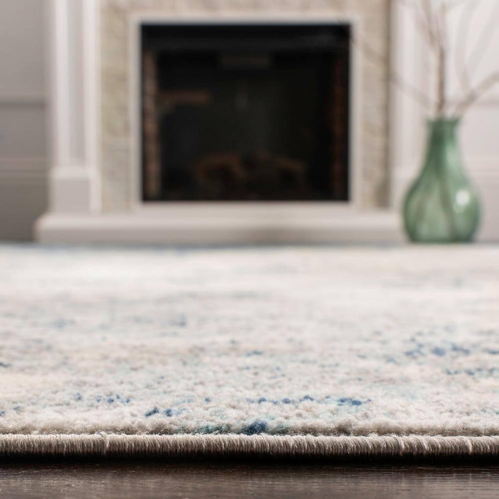 Brentwood BNT822 Power Loomed Area Rug - Light Grey/Blue - 8'x10' - Safavieh.