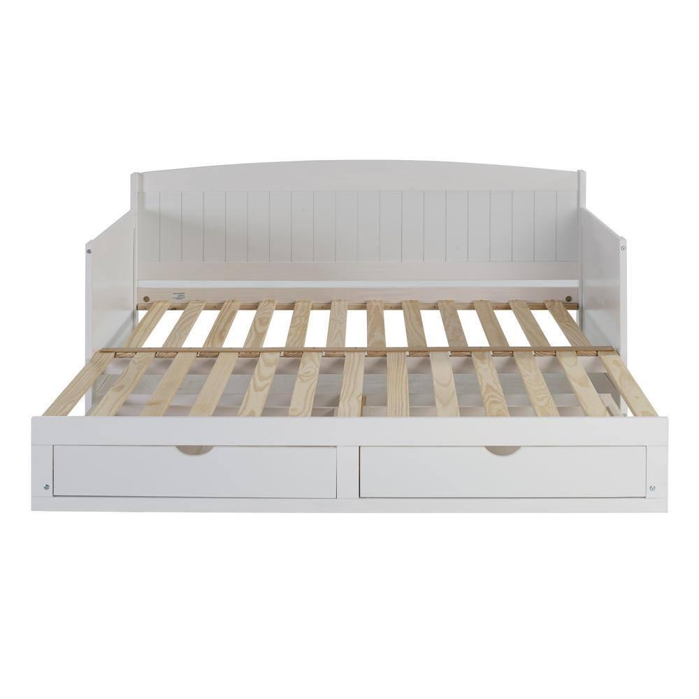 Alaterre Furniture King Harmony Kids' Daybed with Conversion White
