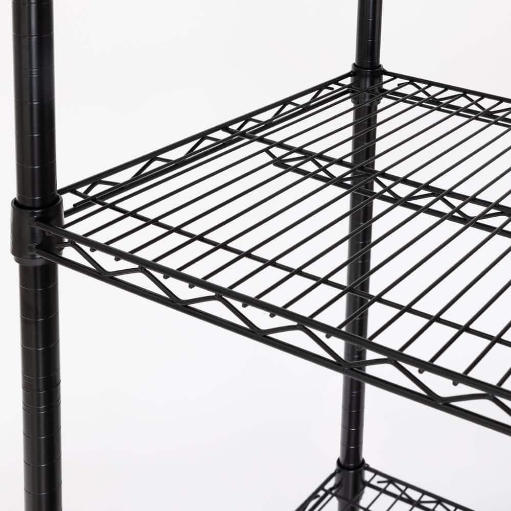 UltraDurable 48'' W x 18" D 5-Tier NSF-Certified Steel Shelving with Wheels
