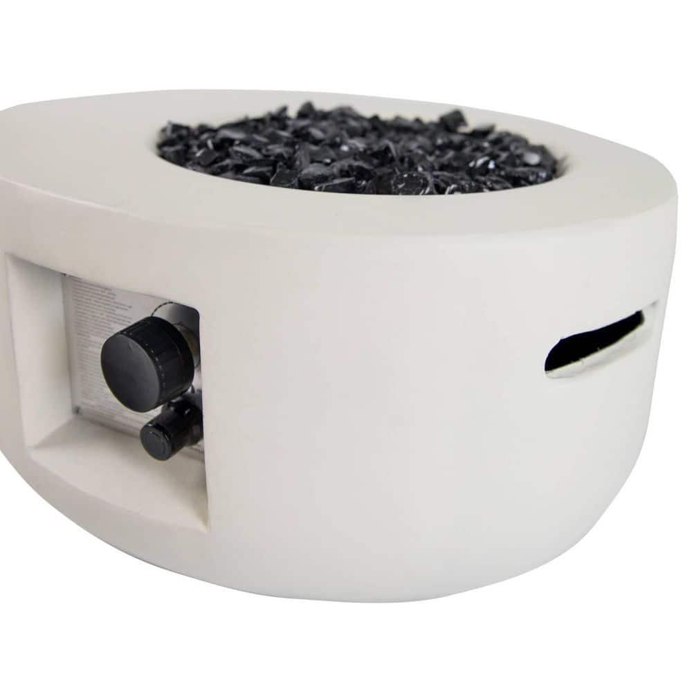 Bluegrass Living Bluegrass Living 26 Inch Carlisle MGO Propane Fire Pit Table Glass Beads & Cover-Model# HF26900AA