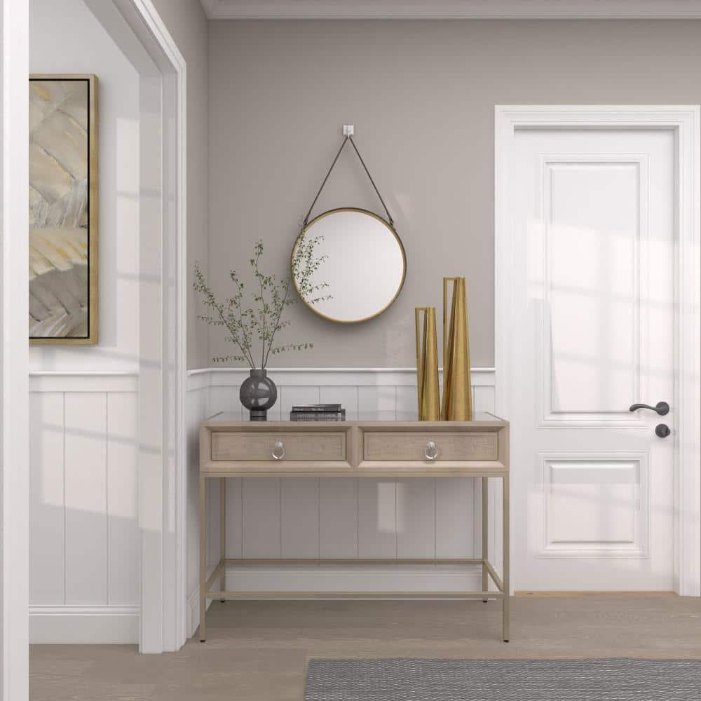 Olivia & May Set of 2 Modern Tapered Iron Pitcher Vases Gold: Luxury Glam Decor, Amphora Style, Tabletop Display