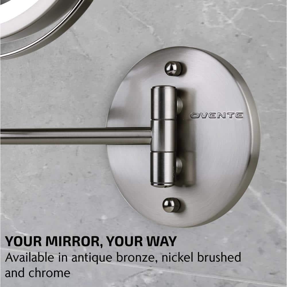 Ovente Concave LED Wall Mirror