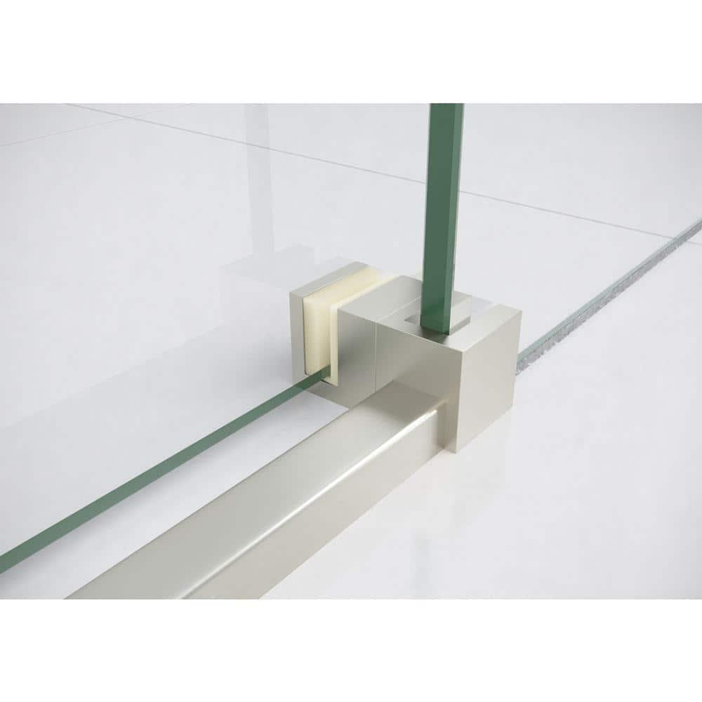 Astro 56 in. - 60 in. x 60 in. Frameless Sliding Bathtub Door