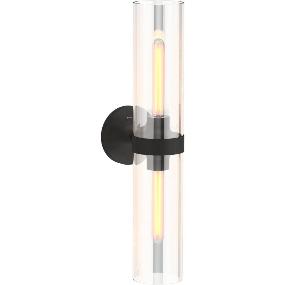 Purist™ 2 Light Indoor Bathroom Vanity Light Fixture, UL Listed