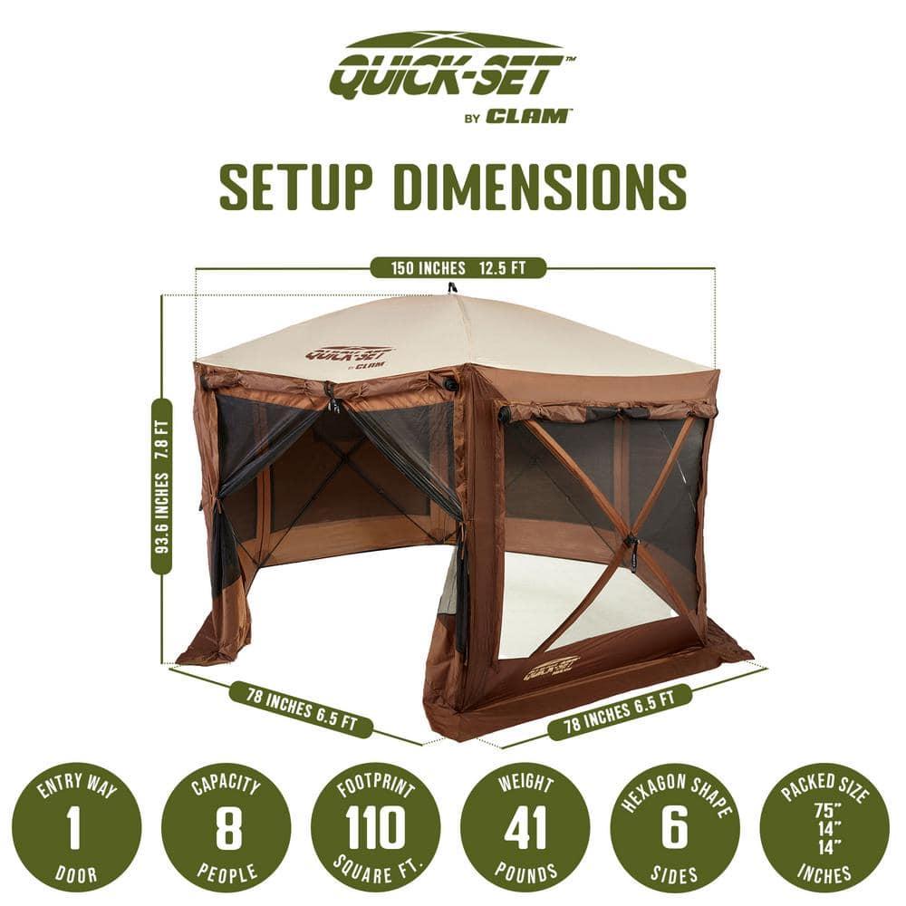 Clam CLAM Quick-Set Portable Outdoor Camping Canopy Shelter