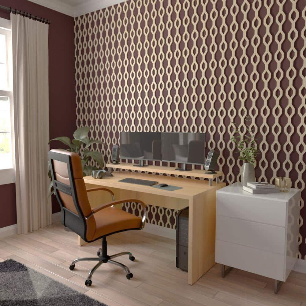 Ekena Millwork Wabash Adjustable Wood Decorative Slat Wall Panel Kit