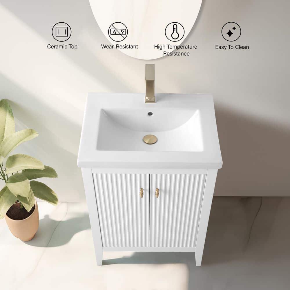 24" Single Bathroom Vanity Set