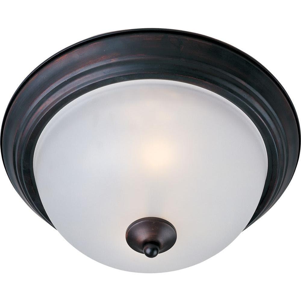 Maxim Lighting Essentials - 583x 3 - Light Flush Mount in  Oil Rubbed Bronze