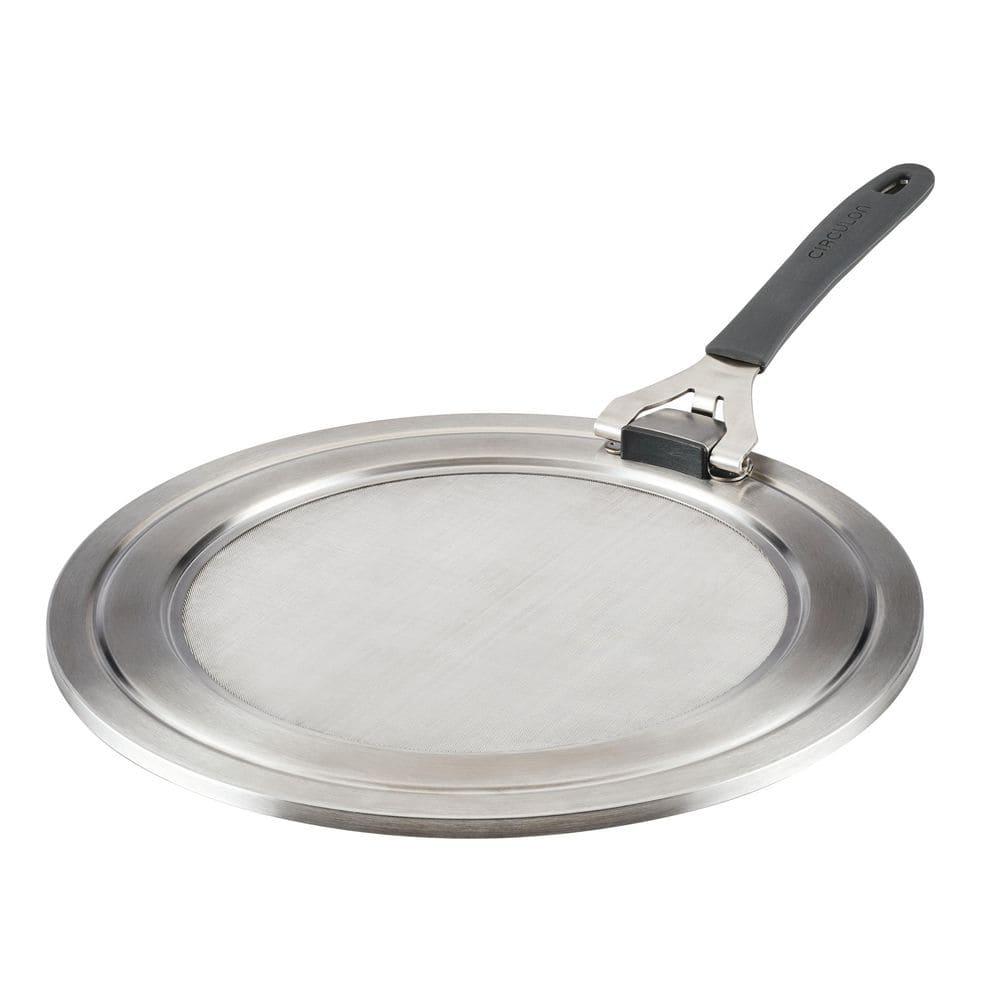Circulon Circulon Universal Splatter Guard Mesh Grease Cover For Pots And Pans Protects Stove, Countertop, And Kitchen From Oil When Frying, 13 Inch, Stainless Steel