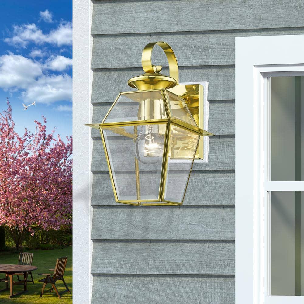 Livex Lighting Westover 1 - Light Wall Light in  Polished Brass