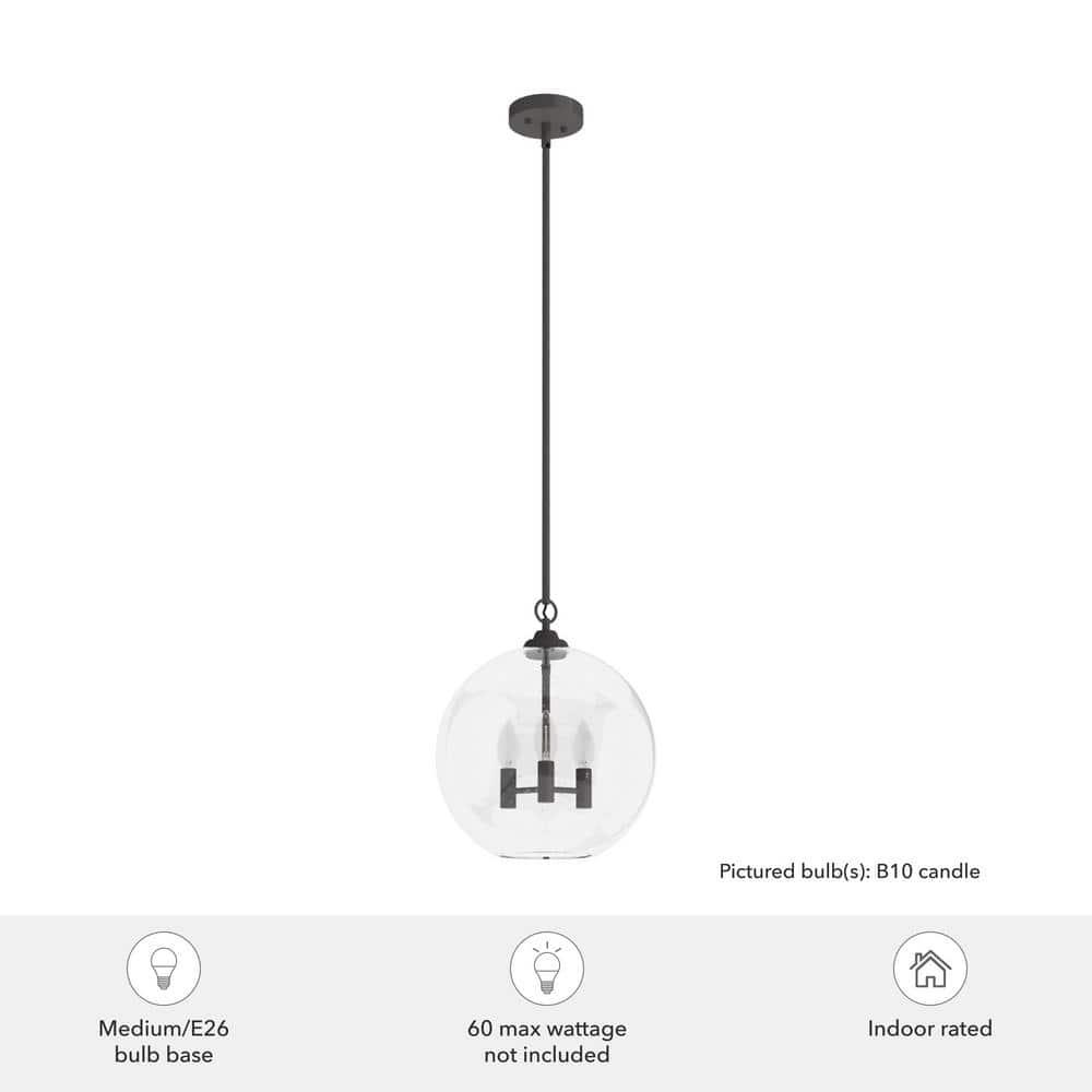 High Oaks 3 Light Globe Pendant