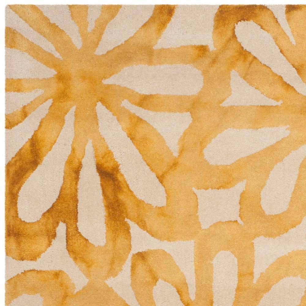 Dip Dye DDY527 Hand Tufted Area Rug - Beige/Gold - 6'x9' - Safavieh..