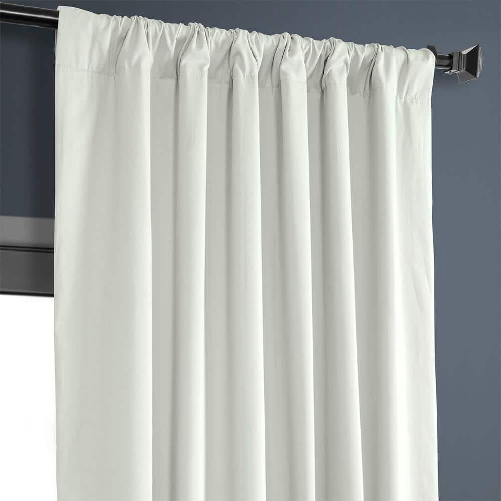 Fresh Popcorn Solid Cotton Blackout Curtain (1 Panel), Fresh Popcorn, 50W X 84L