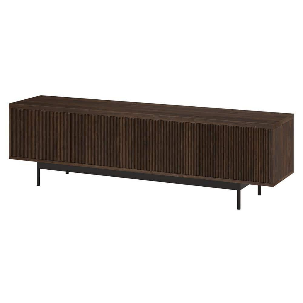 Evelyn&Zoe Whitman Rectangular TV Stand for TV's up to 75" in Alder Brown