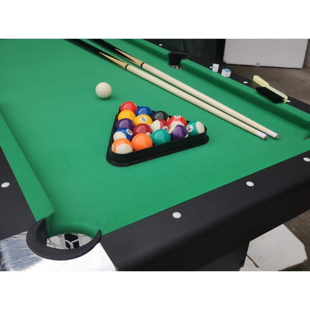 Danolapsi 5.5 FT 3-in-1 Portable Pool Table,Folding Pool Table,Foldable Billiards Game Table for Kids and Adults,Billiard Table,Table Tennis,Dining Table,with Safety Anti Collapse Locks Legs