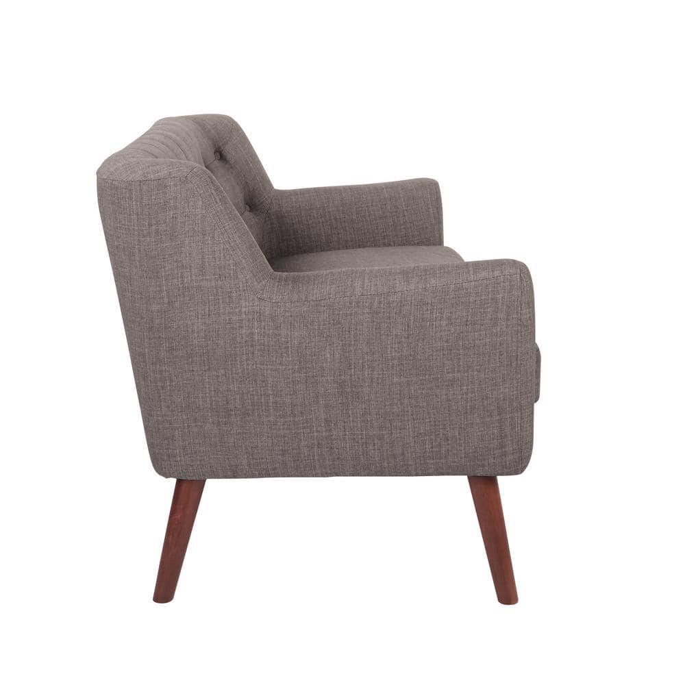 Mill Lane Loveseat with Coffee Legs Gray - OSP Home Furnishings