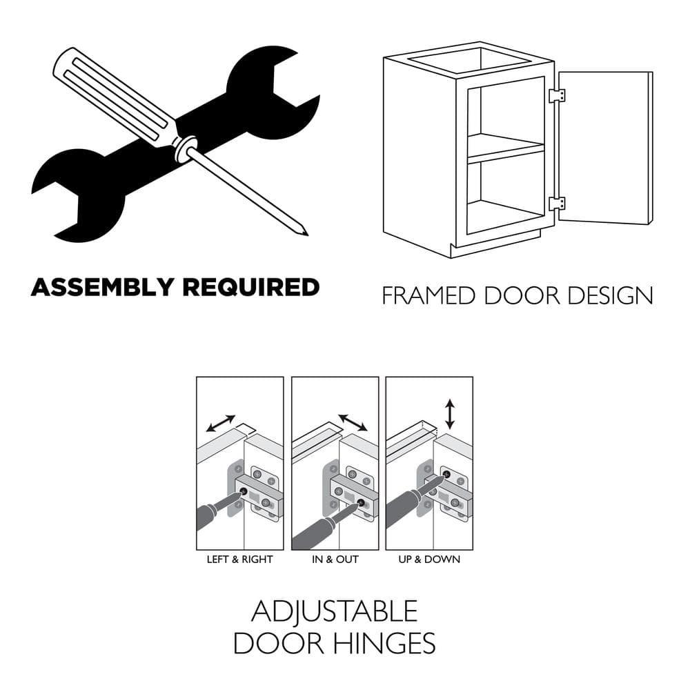 Latitude Run® Brookings 24 Inch Bathroom Vanity, Ready to Assemble, Solid Wood, Sherwin Williams® Gray – Design House, 587071