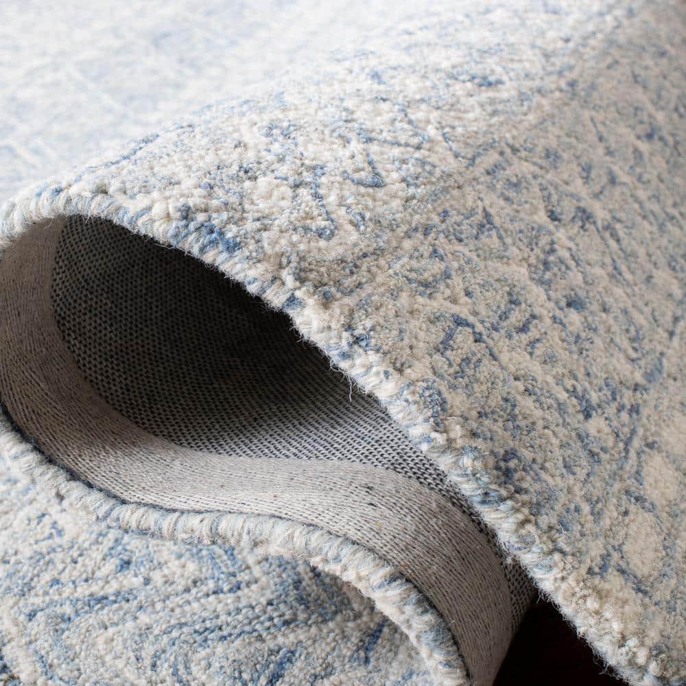 Micro-Loop MLP502 Hand Tufted Indoor Area Rug - Blue/Ivory - 4'x6' - Safavieh