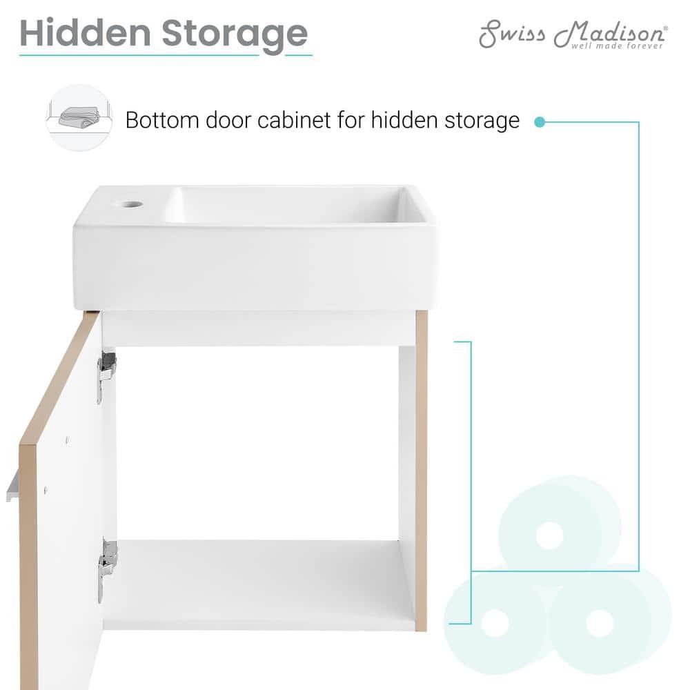 Colmer 18" Wall-Mounted Bathroom Vanity
