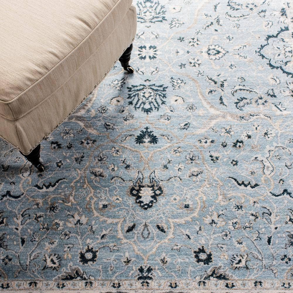Isabella ISA912 Power Loomed Accent Rug - Light Blue/Cream - 3'x5' - Safavieh.