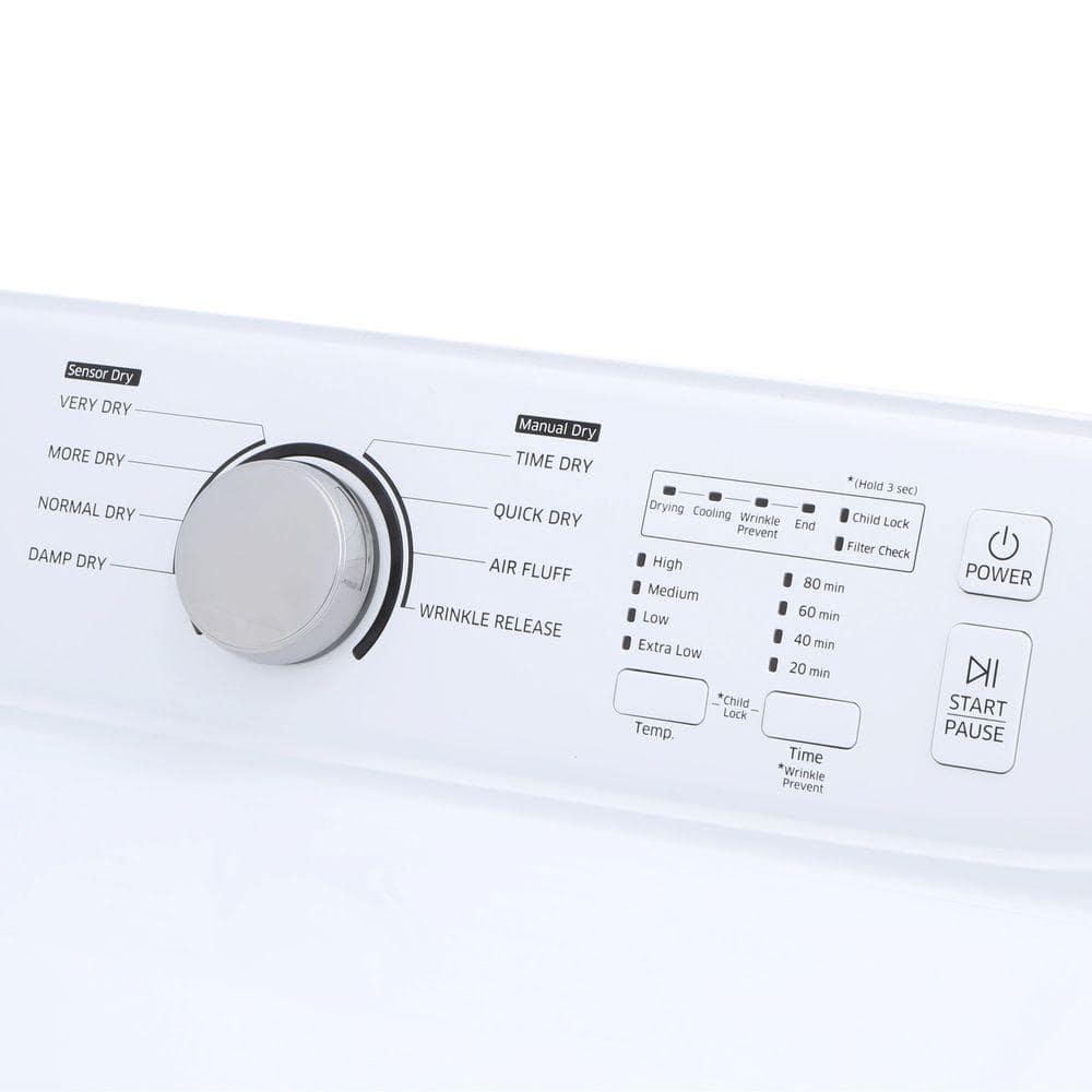 Samsung 7.2 cu. ft. Electric Dryer with Sensor Dry and 8 Drying Cycles