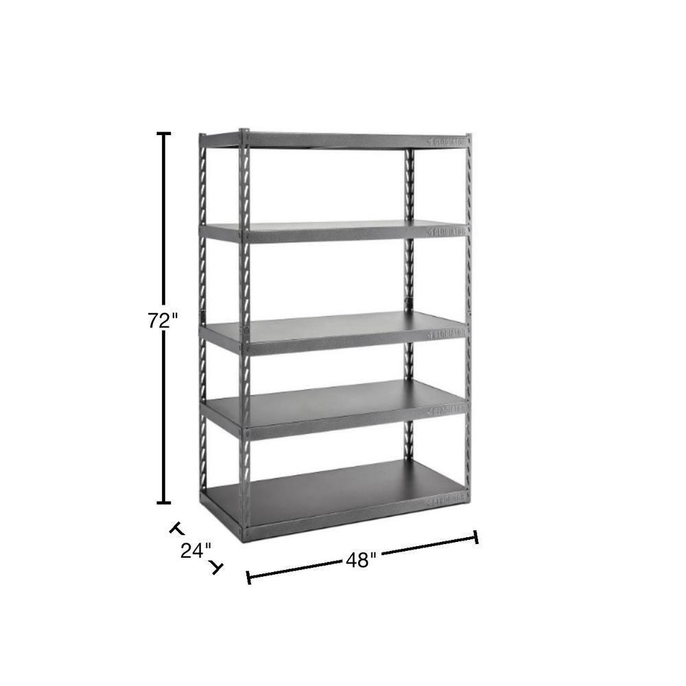 Gladiator® 48" Wide EZ Connect Rack With Five Deep Shelves
