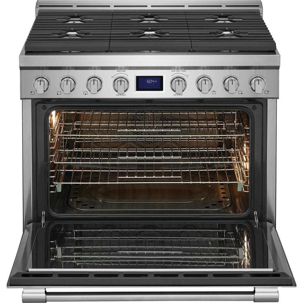 Frigidaire Pcfg3670a 36" Wide 4.4 Cu. Ft. Free Standing Gas Range - Stainless Steel