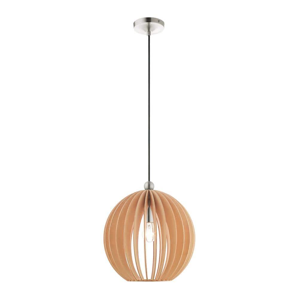 Livex Lighting Pendants 1 - Light Pendant in  Brushed Nickel