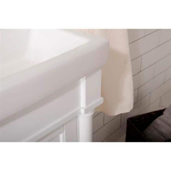 Furniture Indoor Home Decorative Bathroom, Kitchen 18" White Sink Vanity