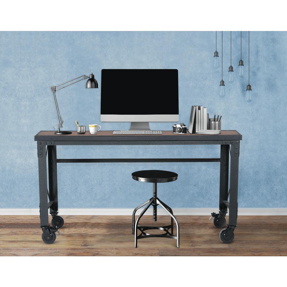 Duramax Building Products Solid Wood Top Metal Base Desk Shell