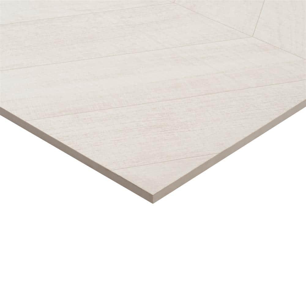 Chevron 24 in. x 48 in. Matte Porcelain Floor and Wall Tile (15.49 Sq. Ft. / Case)