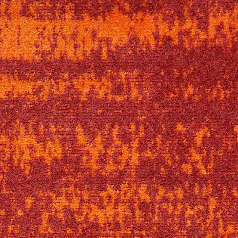 Nourison Essentials Abstract Low Pile Indoor Outdoor Area Rug 6' x 9' Red