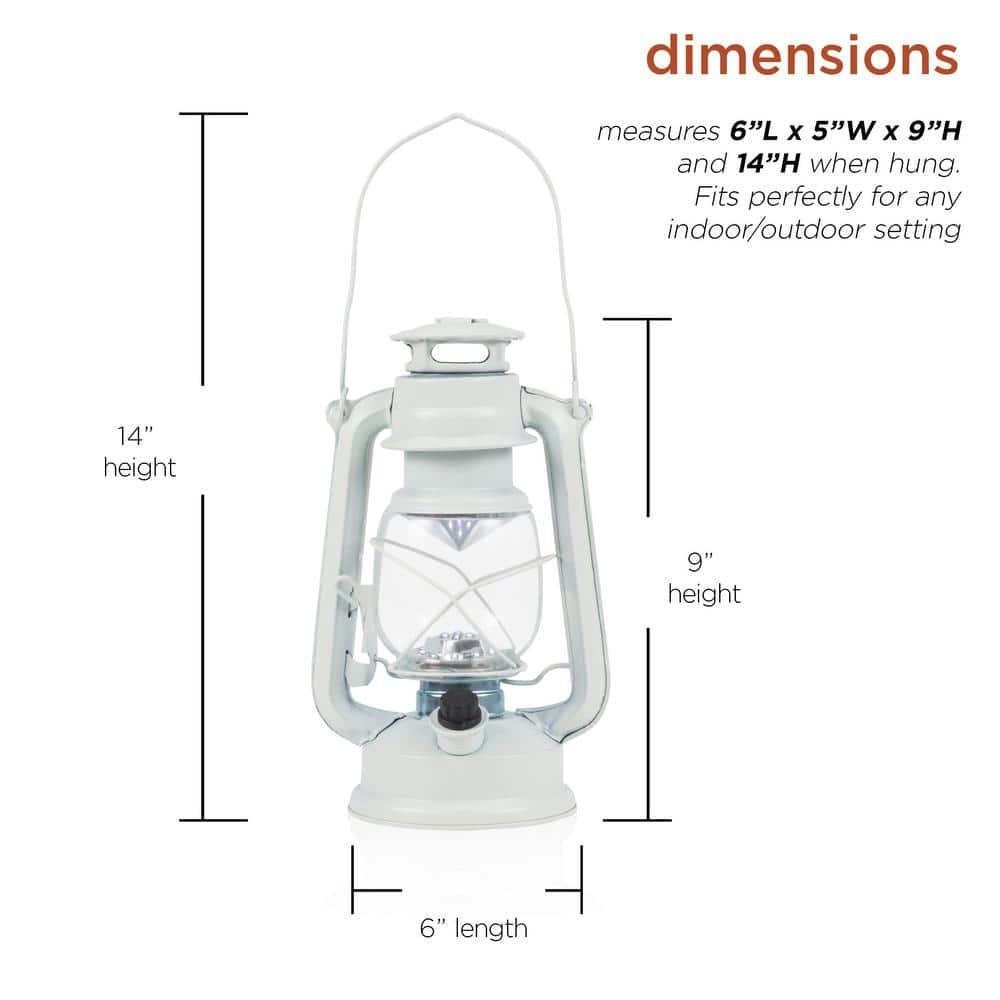 Alpine 10'' Battery Powered Integrated LED Outdoor Lantern