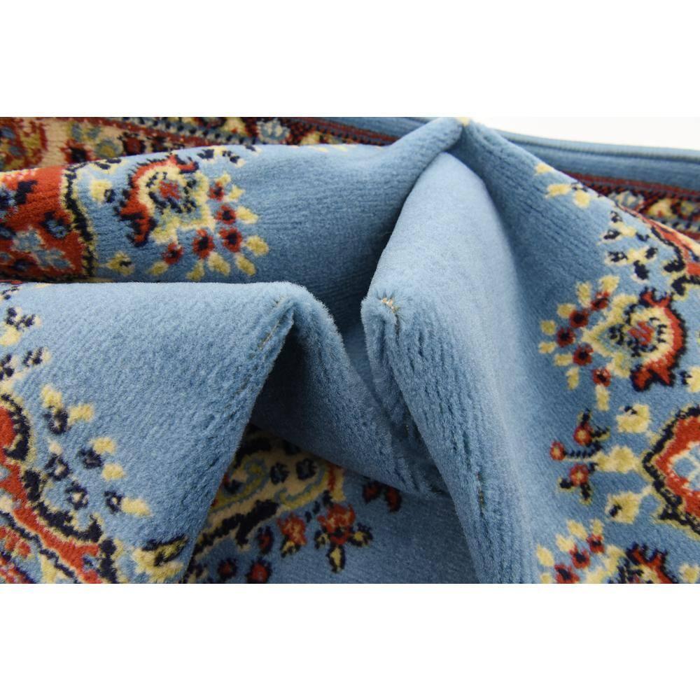 Unique Loom Reza Collection Area Rug - Washington (4' 1" x 6' 1" Rectangle Light Blue/Cream)